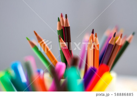 pencils and markers 58886885