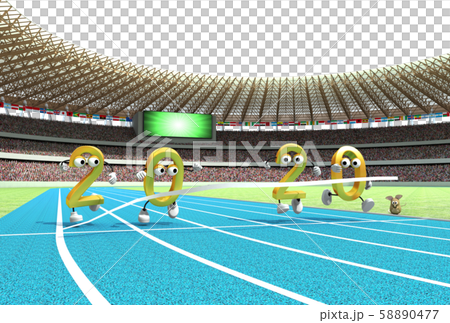 New Year's card material 2020_7c_gold 58890477