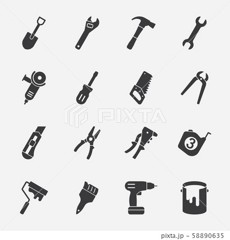 Tools vector icon 58890635