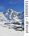 ユングフラウヨッホの雪山 58890655