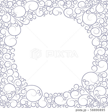 decorative openwork frame, winter pattern, lace decorative openwork frame, winter pattern, lace 58890895
