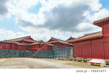 首里城 城内の風景 首里城 城内の風景 58891855