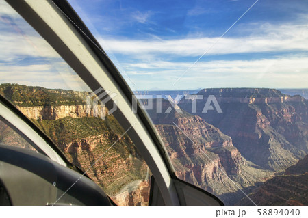 Aerial view grand canyon from helicopter 58894040