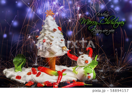 雪だるま スノーマン ゆきだるま 58894157