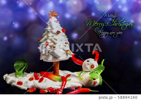 雪だるま スノーマン ゆきだるま 58894160