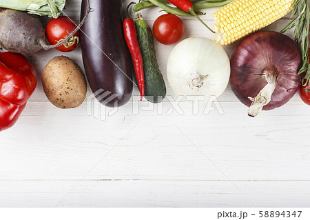 vegetables place for text 58894347