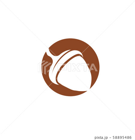 Acorn logo ilustration vector template Acorn logo ilustration vector template 58895486