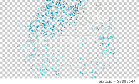 CG顆粒三角形五彩紙屑散佈成一圈 58895544