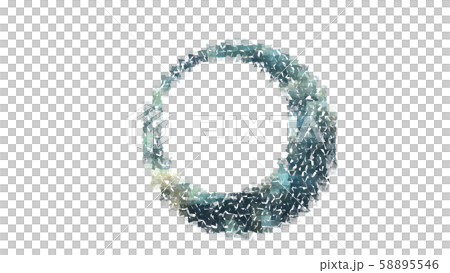CG particles Triangle confetti spreading in a circle 58895546
