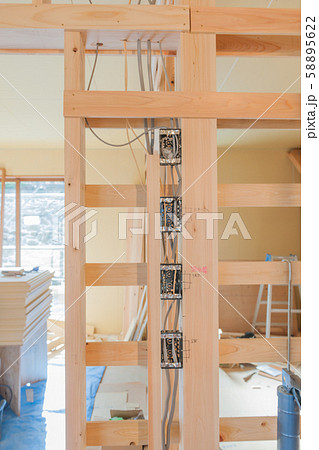 木造住宅建築現場 58895622