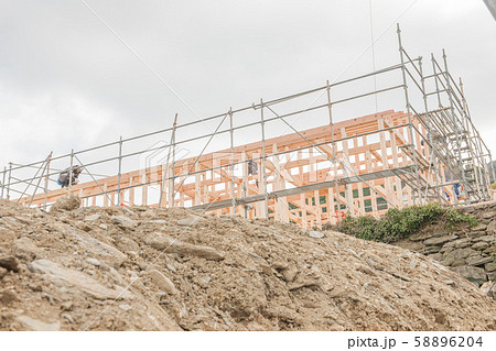 木造住宅建築現場 木造住宅建築現場 58896204