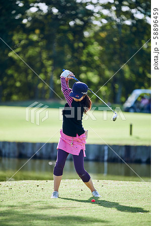 GOLF 女性 スイング GOLF 女性 スイング 58896459