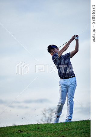 GOLF　プロ　アイアンショット 58896531
