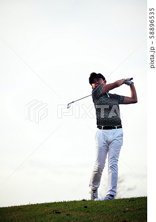 GOLF　プロ　アイアンショット 58896535