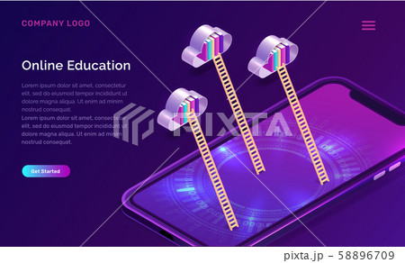 Online education isometric concept Online education isometric concept 58896709