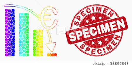 Vector Spectral Dot Euro Crisis Chart Icon and Distress Specimen Watermark Vector Spectral Dot Euro Crisis Chart Icon and Distress Specimen Watermark 58896843