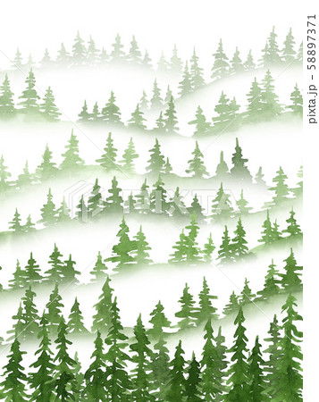 Christmas and New Year watercolor mountains Christmas and New Year watercolor mountains 58897371