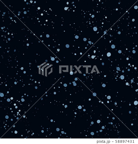 Blue paint splashes on dark background. Seamless 58897431