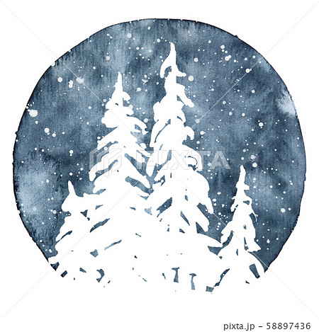 Watercolor Christmas and New Year illustration Watercolor Christmas and New Year illustration 58897436