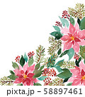 Watercolor Christmas corner arrangement with 58897461