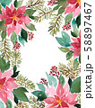 Christmas floral arrangement template of 58897467