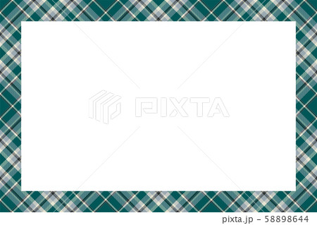 Vintage frame vector. Scottish border pattern 58898644