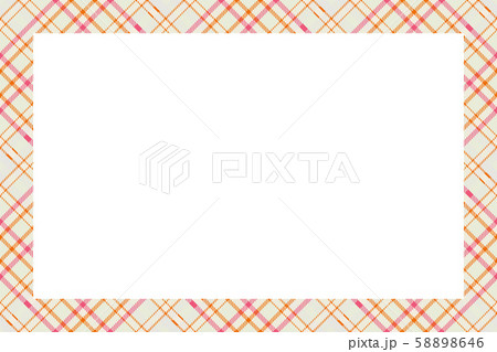 Vintage frame vector. Scottish border pattern 58898646