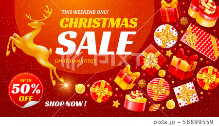 Festive Christmas And New Year Sale Banner Festive Christmas And New Year Sale Banner 58899559