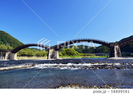 錦帯橋　　青空 58899581