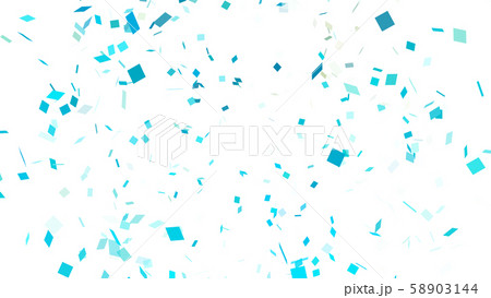 CGパーティクル　輪になって広がるスクエアの紙吹雪 58903144