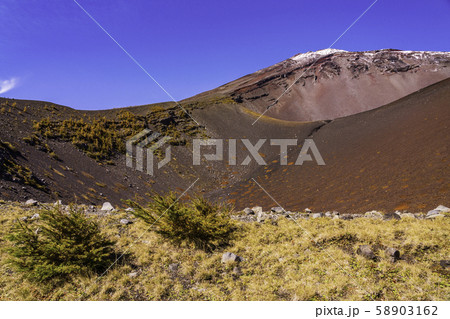 （静岡県）富士山　雄大な宝永火口 58903162