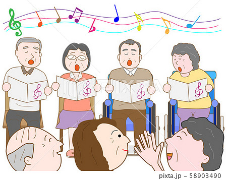 高齢者のコンサート 高齢者のコンサート 58903490