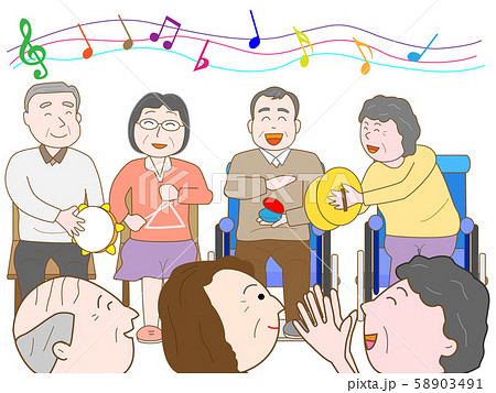 高齢者のコンサート 58903491