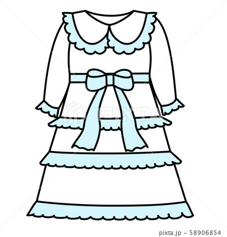 ベビー服 ドレスのイラスト素材