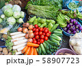 various vegetables on market in asia 58907723