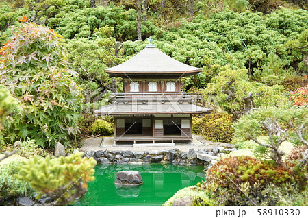 銀閣寺の写真素材