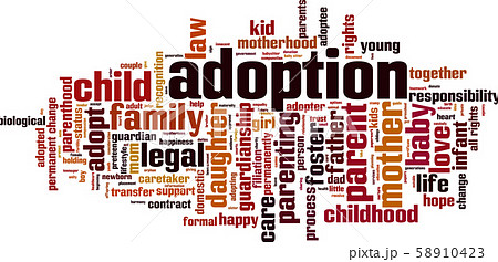 Adoption word cloud 58910423