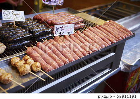 台湾　夜市 58911191