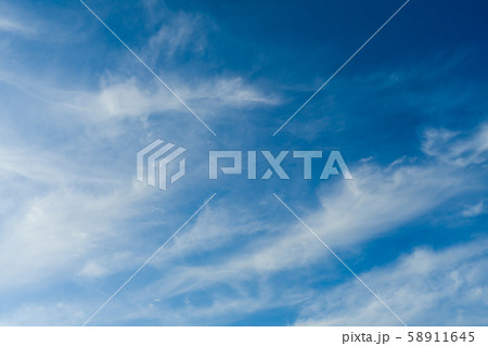 Cloudscape. Blue sky and white cloud. Sunny day. 58911645