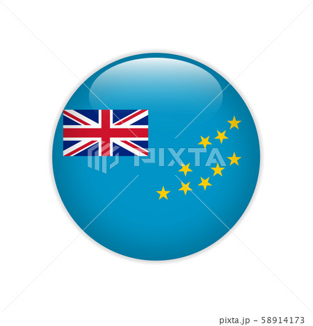 Tuvalu flag on button 58914173