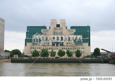 MI6 SIS 英国秘密情報部 本部ビル ロンドン イギリスの写真素材 [58916095] - PIXTA