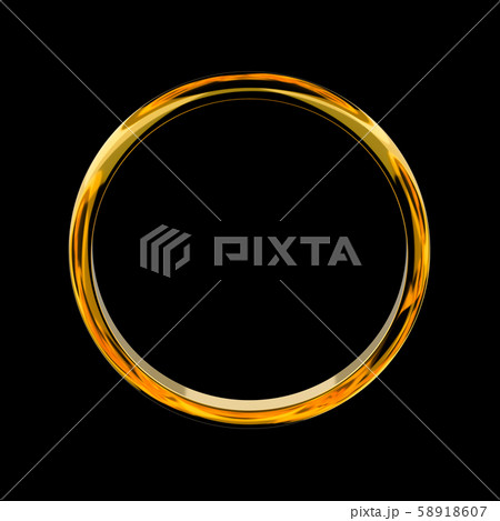 金色の輪のイラストCG 58918607