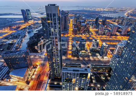 韓国 高層ビル 新都市 58918975