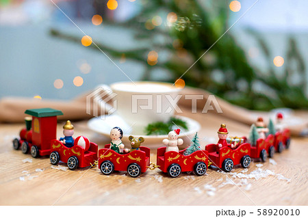 Delicious fresh festive morning cappuccino coffee 58920010