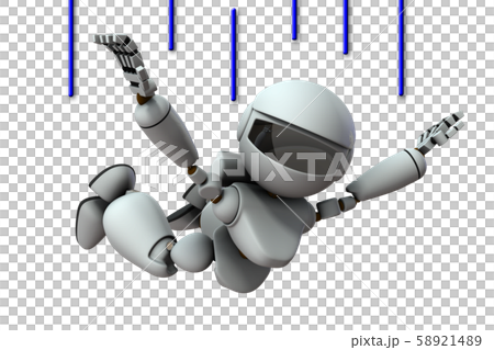 急降下するAIロボット 急降下するAIロボット 58921489