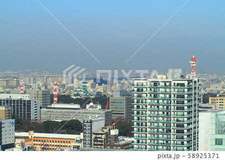 名古屋市　都市風景　名古屋城周辺の風景 58925371