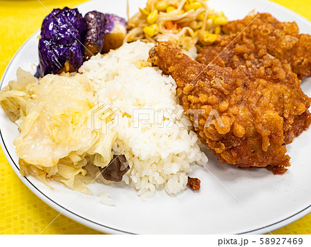 Rice with Deep fried Chicken Leg Rice with Deep fried Chicken Leg 58927469