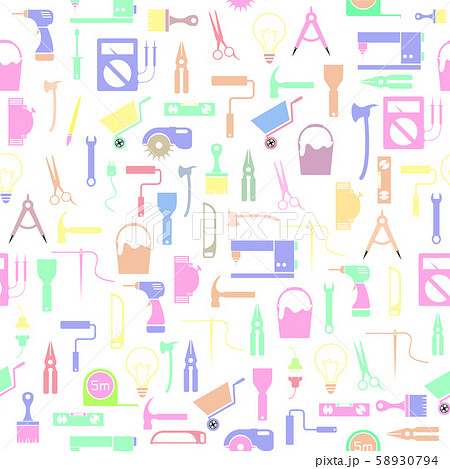 diy tool seamless pattern background icon. diy tool seamless pattern background icon. 58930794