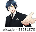 乙女ゲームのスチルのようなキラキラ男性 58931575