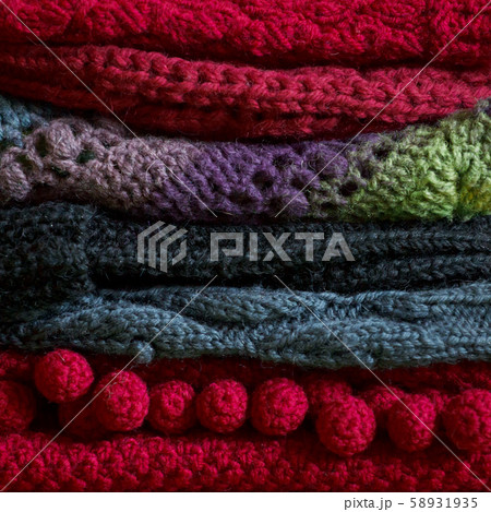 Bunch of knitted warm bright sweaters with Bunch of knitted warm bright sweaters with 58931935